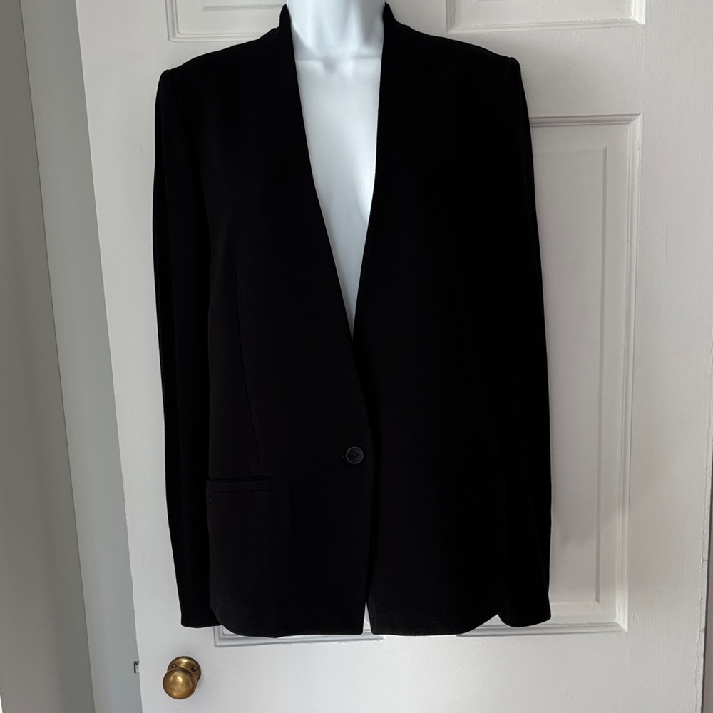 Helmut Lang Black Single-Button Women's Blazer